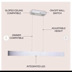 Johnathan Y Contemporary Silver LED Pendant Light